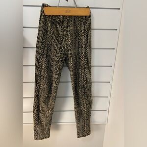 Black & gold pants 🦒 small